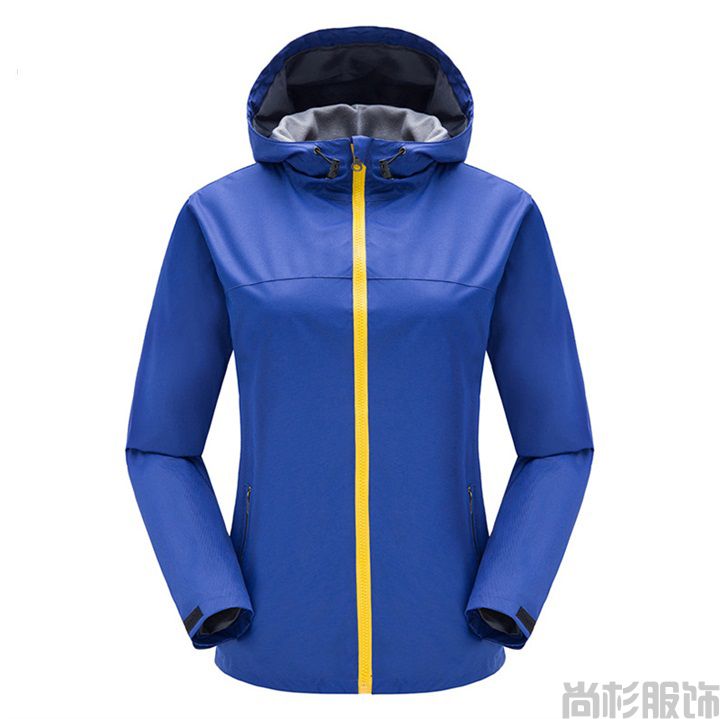 時尚單層沖鋒衣簡約設(shè)計(jì)--男大紅(圖13)